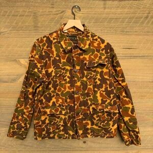 Vintage 80s Kmart Duck Camo Lightweight Midweight Button up Hunting Style Shirt